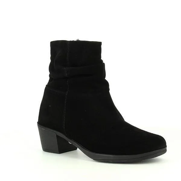 24 Hrs 24192 Black Ankle Boots