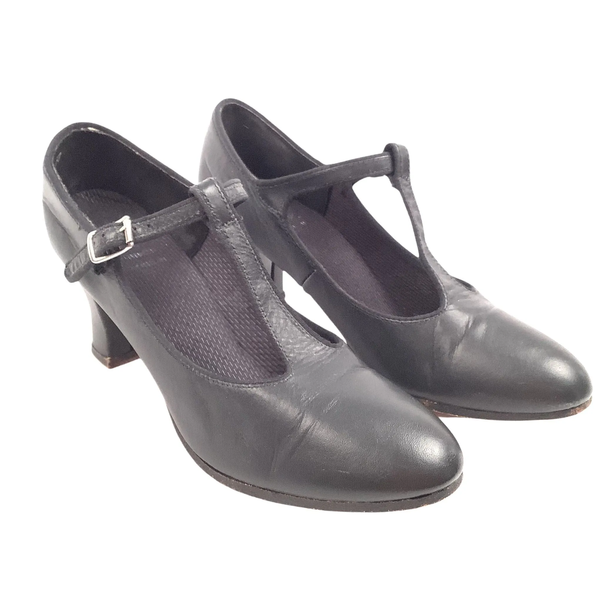 Black Leather Dance Shoes