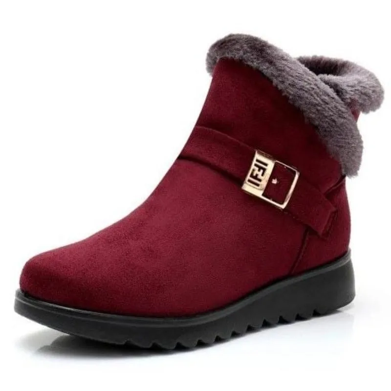 Cuzcare Orthopedic Women Boots Super Warm Fur Lined Comfortable Winter Boots