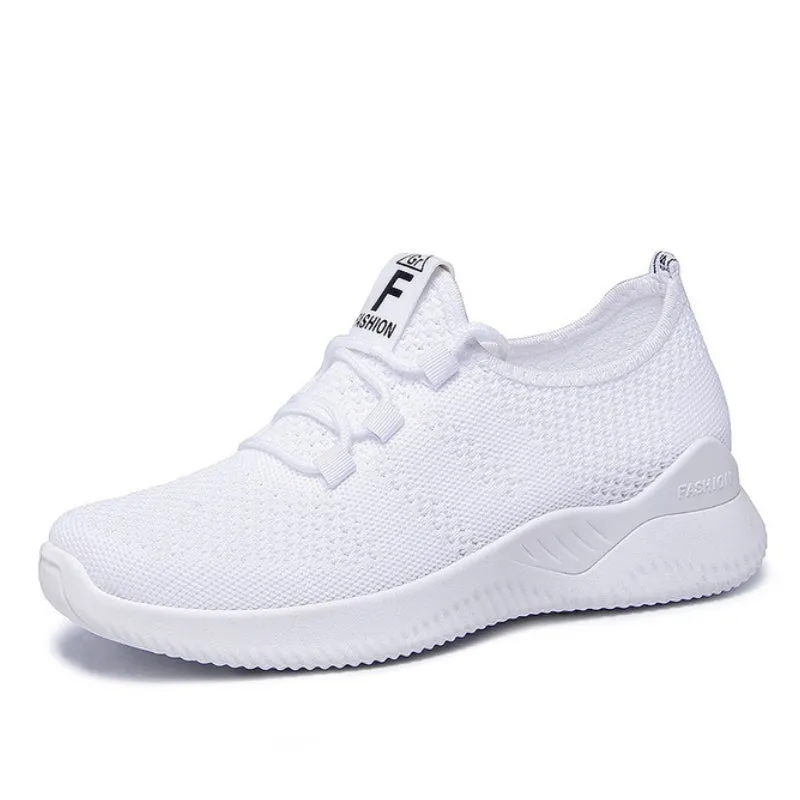 Cuzcare Women Orthopedic Shoes Comfy Elastic Mesh Round Toe Running Sneakers