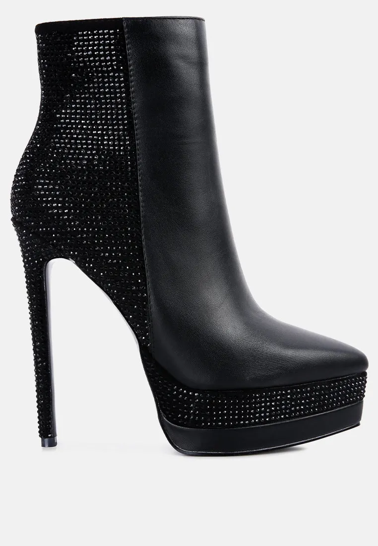 encanto high heeled ankle boots by London Rag