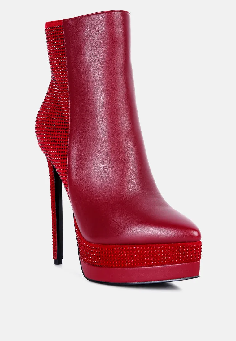 encanto high heeled ankle boots by London Rag