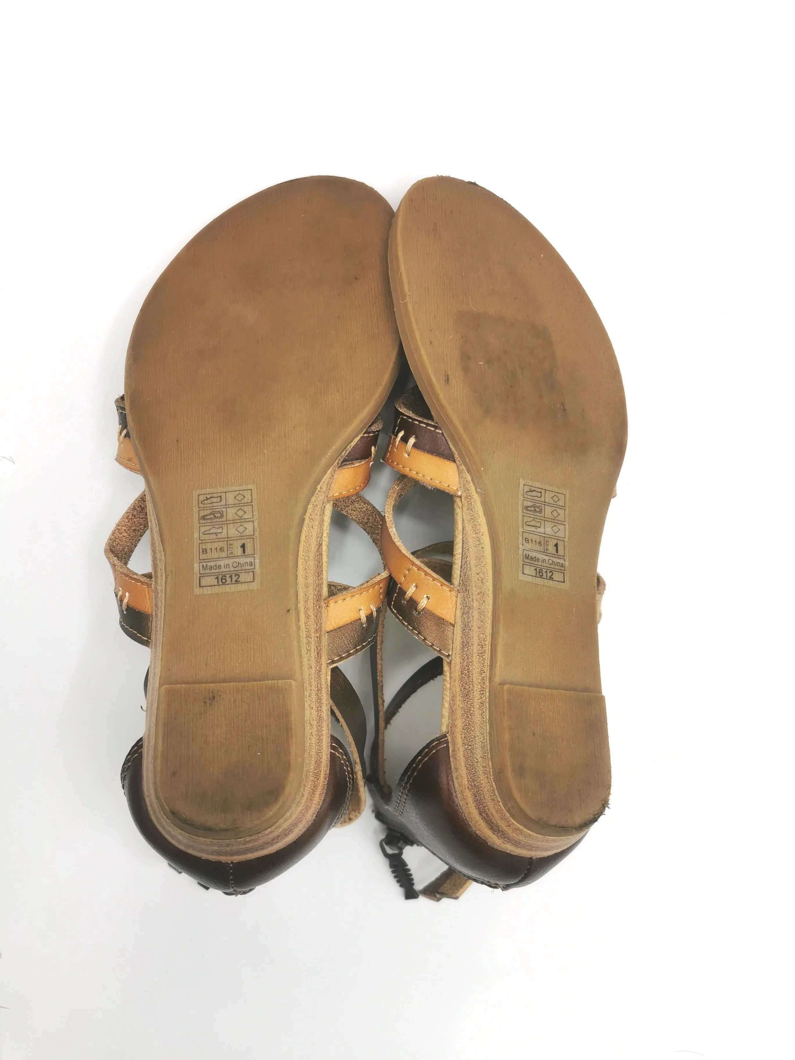 GIRL SIZE 1 YOUTH - BLOWFISH, Gladiator Sandals EUC B59