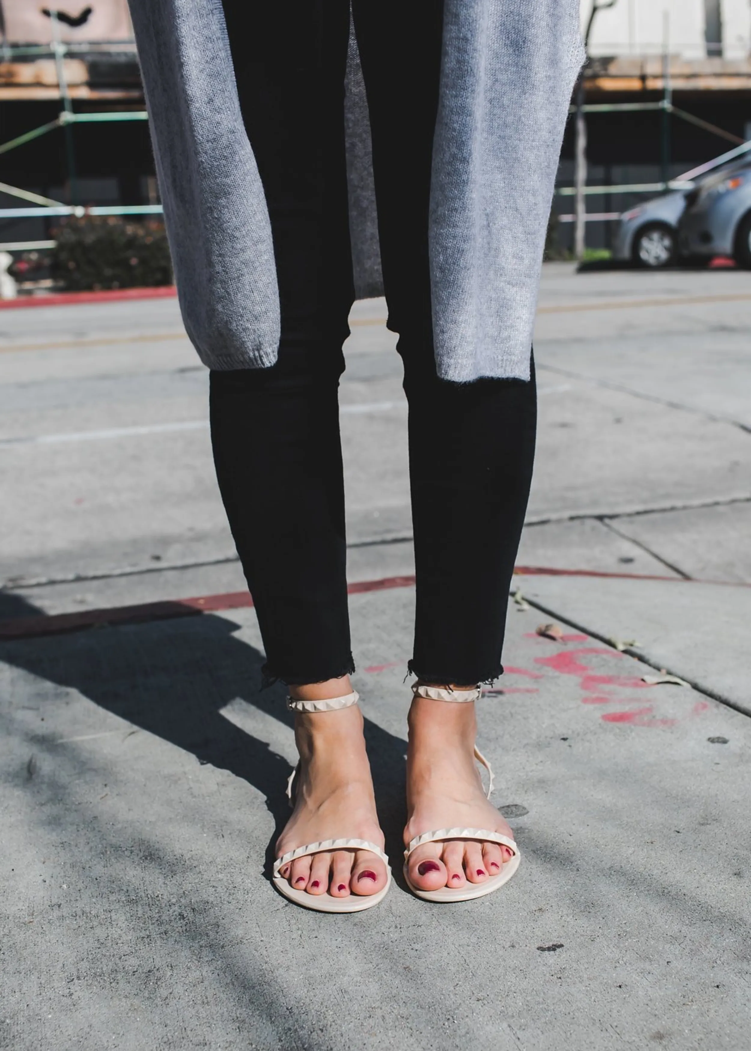 *NEW* Women's Aria Shinny Beige Sandals