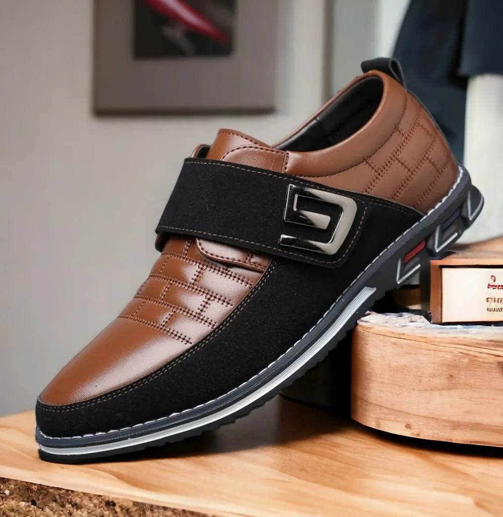 Oxford Velcro Orthopedic Leather Shoes