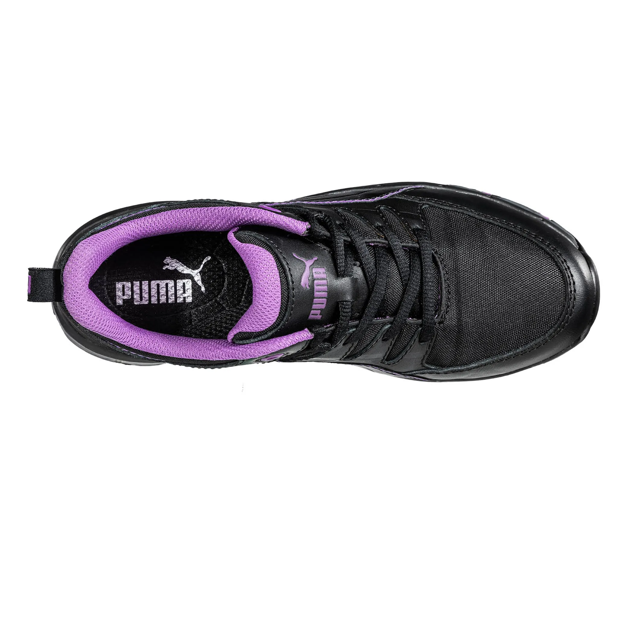 Puma Women's 643955 Stepper 2.0 Black Low  Composite Safety Toe Metal Free Work Shoes