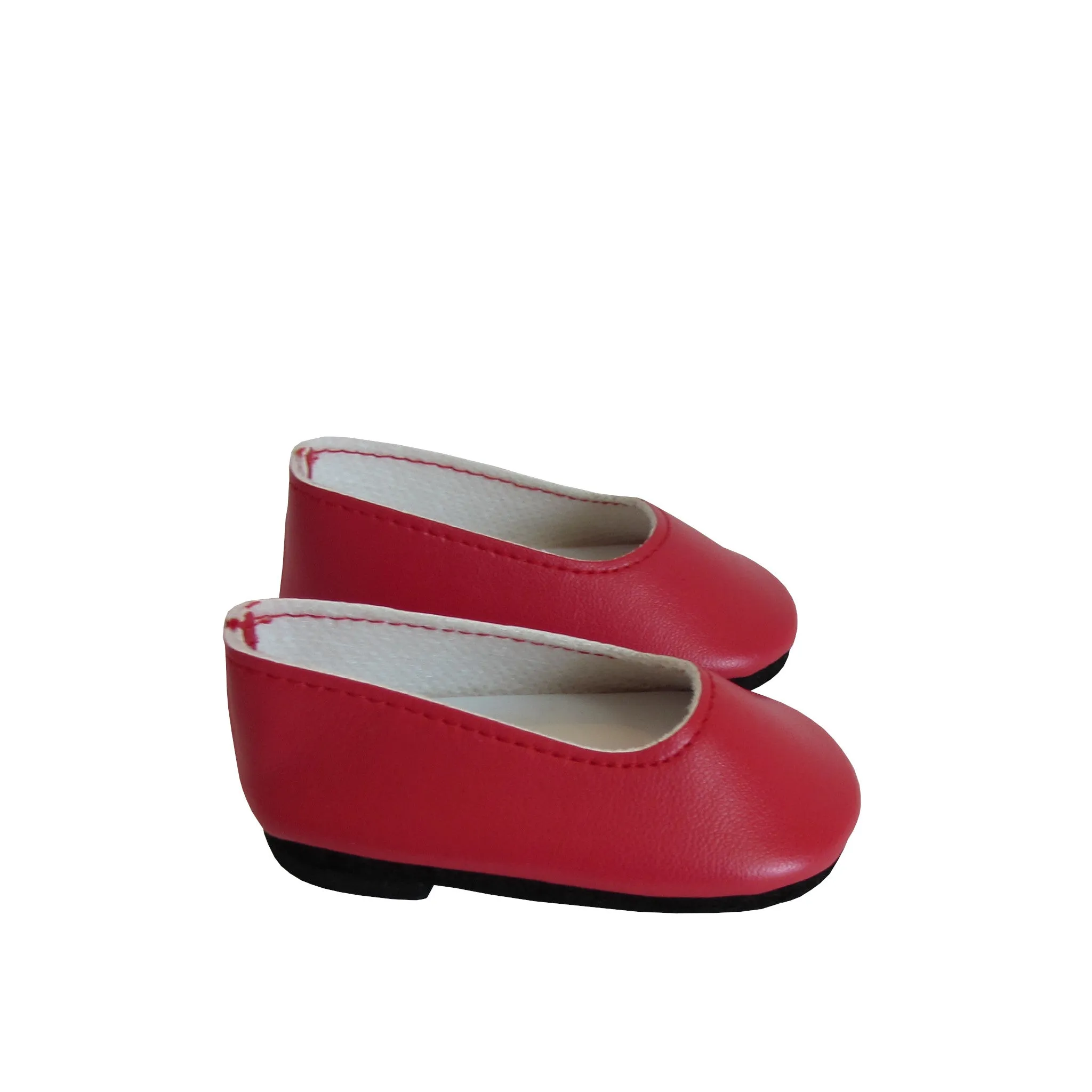 Red Slip-on Dress Shoes for 18-inch dolls