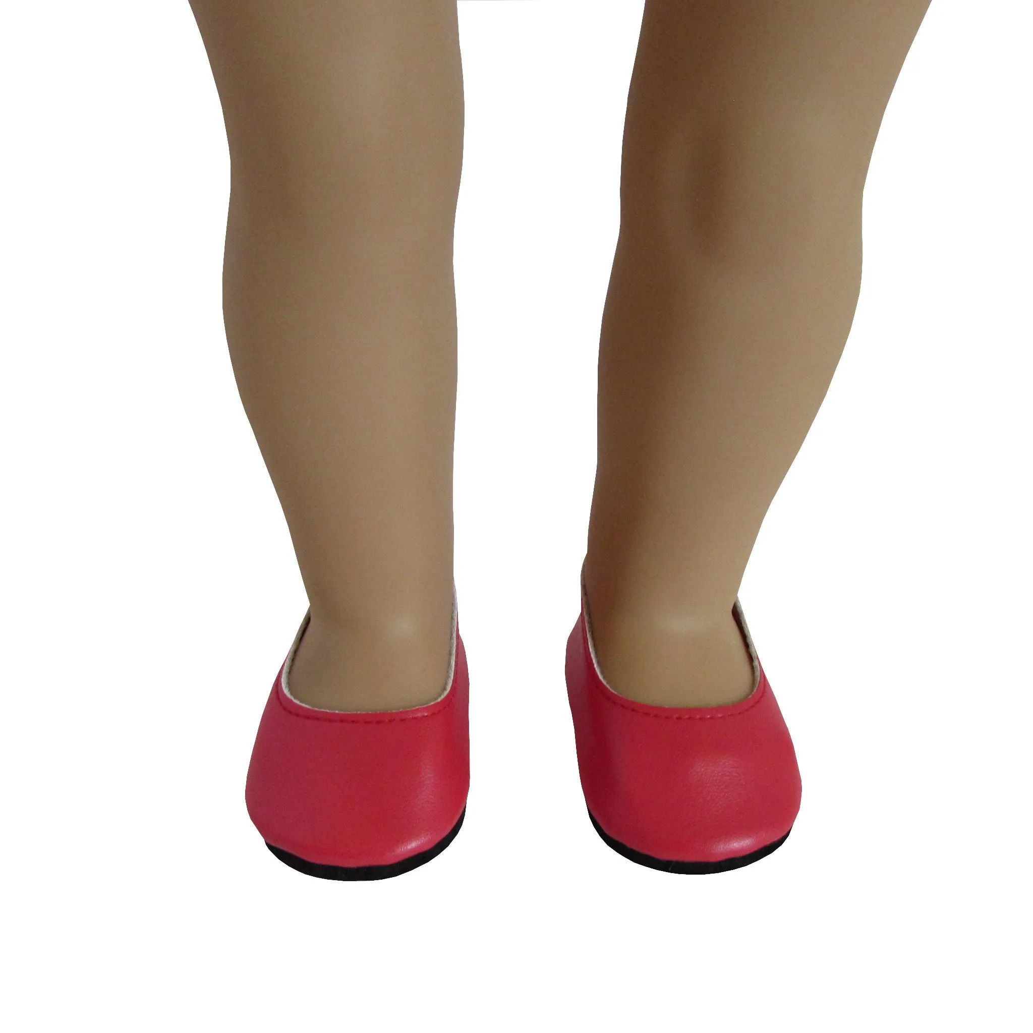 Red Slip-on Dress Shoes for 18-inch dolls