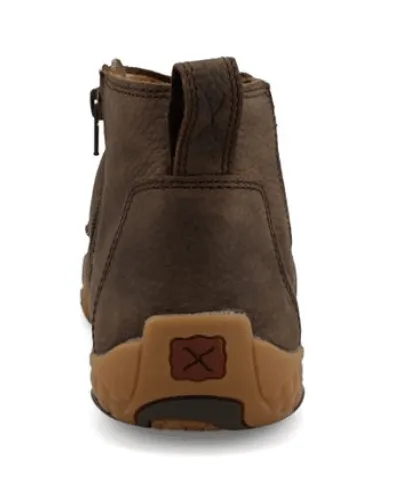 Twisted X Men's 4" Chelsea Root Beer Leather Driving Moc MDMX001