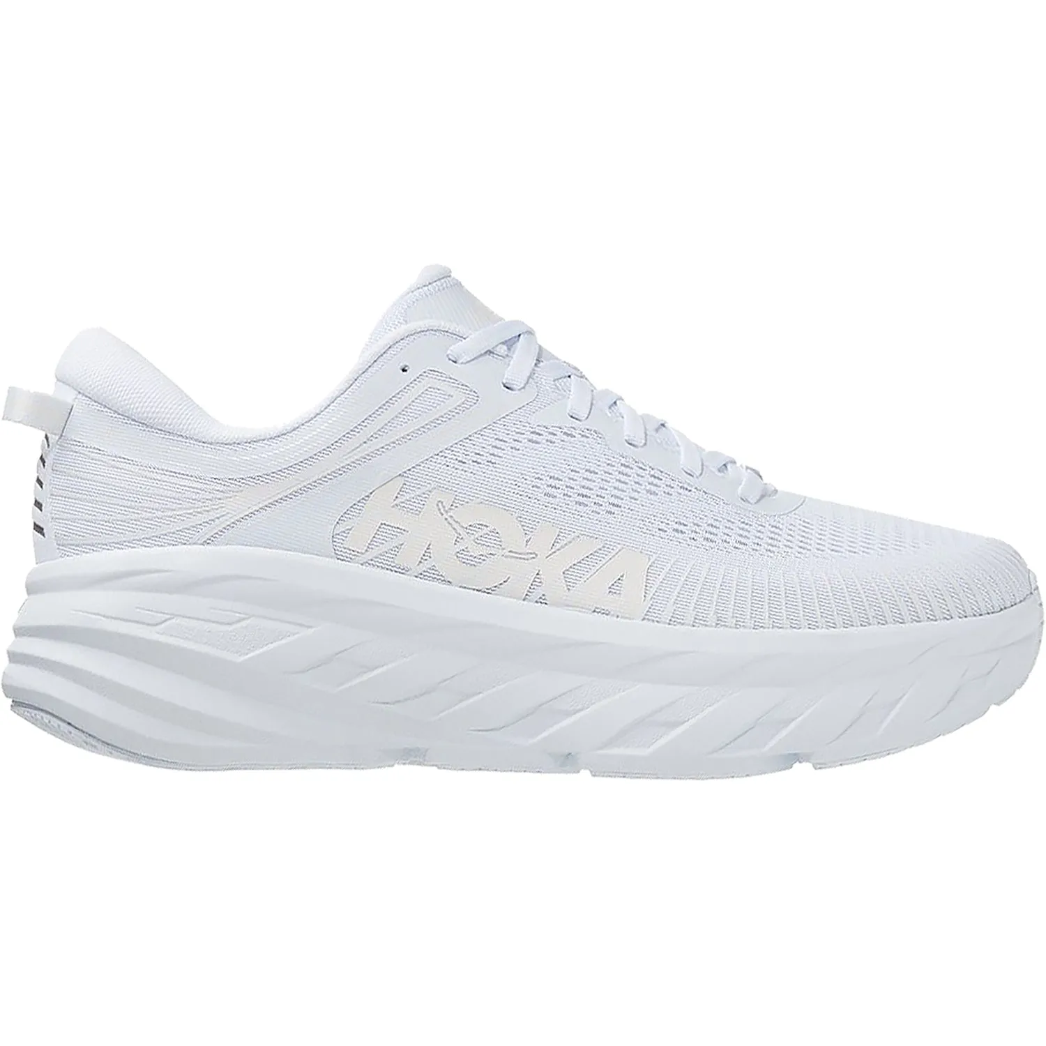 Women's Hoka Bondi 7 White/White Mesh
