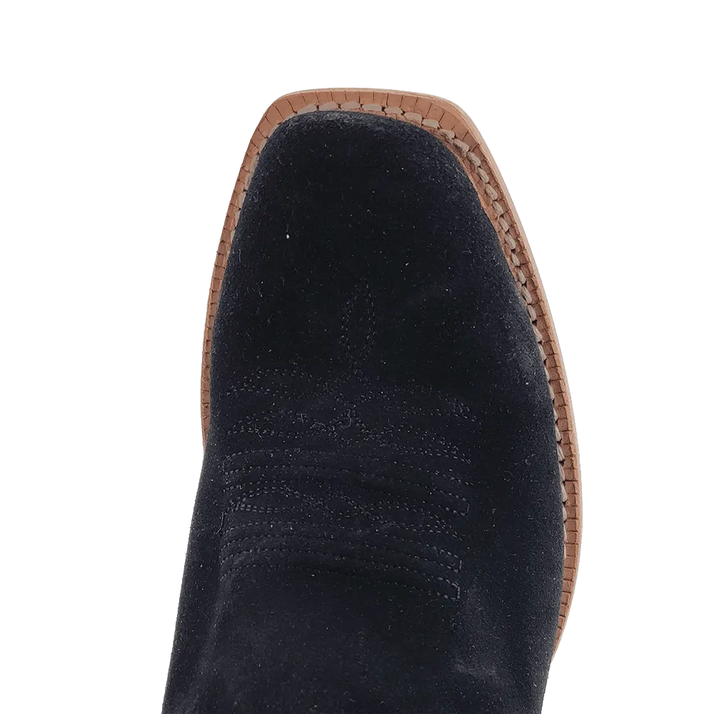 WOMEN'S R. WATSON RWL8420-1    17″ Black Rough Out WESTERN BOOTS