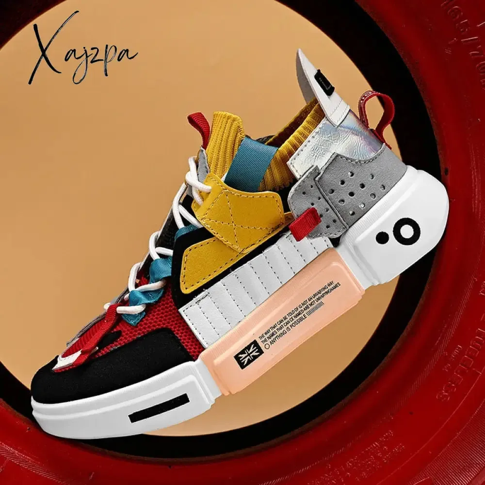 Xajzpa - Shoes men Sneakers Male casual Mens Shoes tenis Luxury shoes Trainer Race Breathable Shoes fashion loafers running Shoes